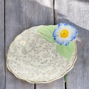 Vintage James Kent Longton Porcelain Spoon Rest Floral Pattern Painted England